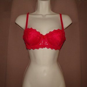 Sexy Red Lacy Bra Size 34B